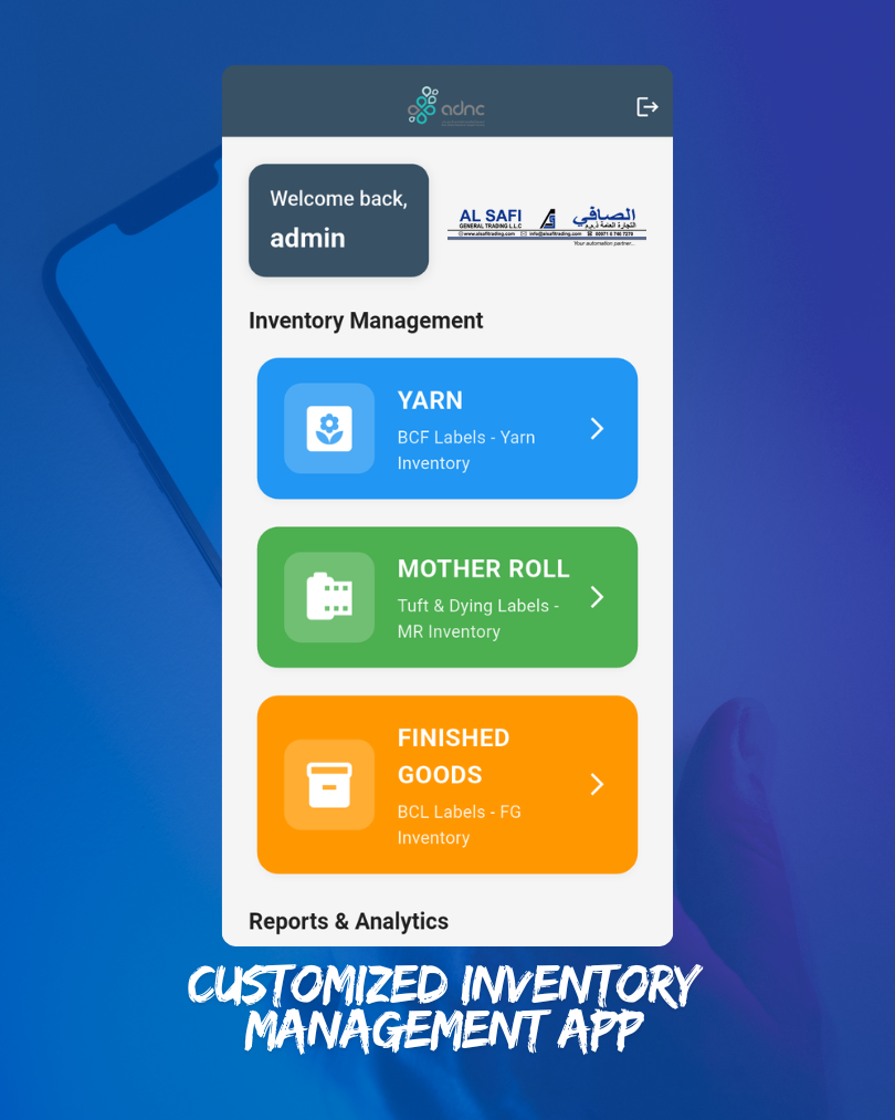 Inventory Management app and reports for barcode label and inventory workflows